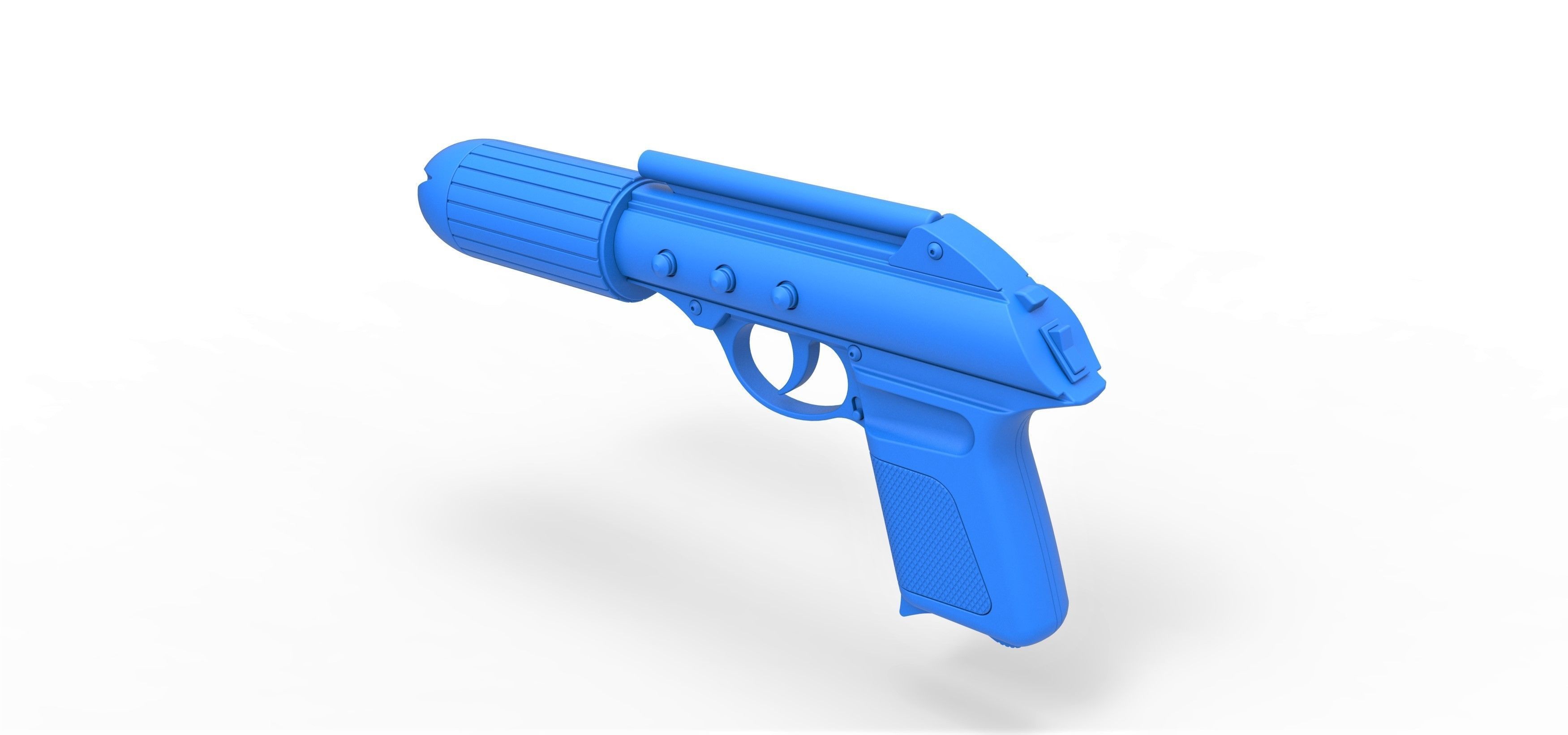 Standard issue agent sidearm J2 from the movie Men in Black 3D model