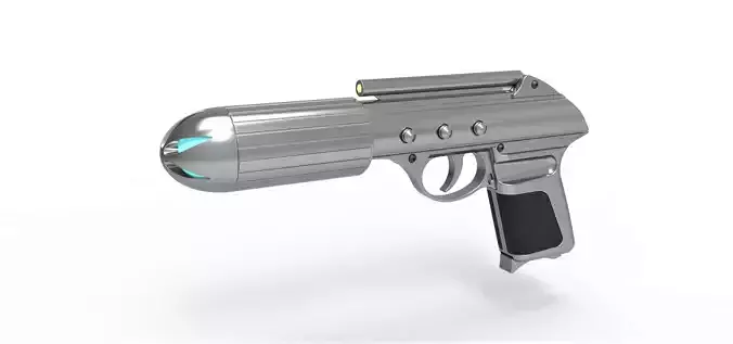 Standard issue agent sidearm J2 from the movie Men in Black 3D model