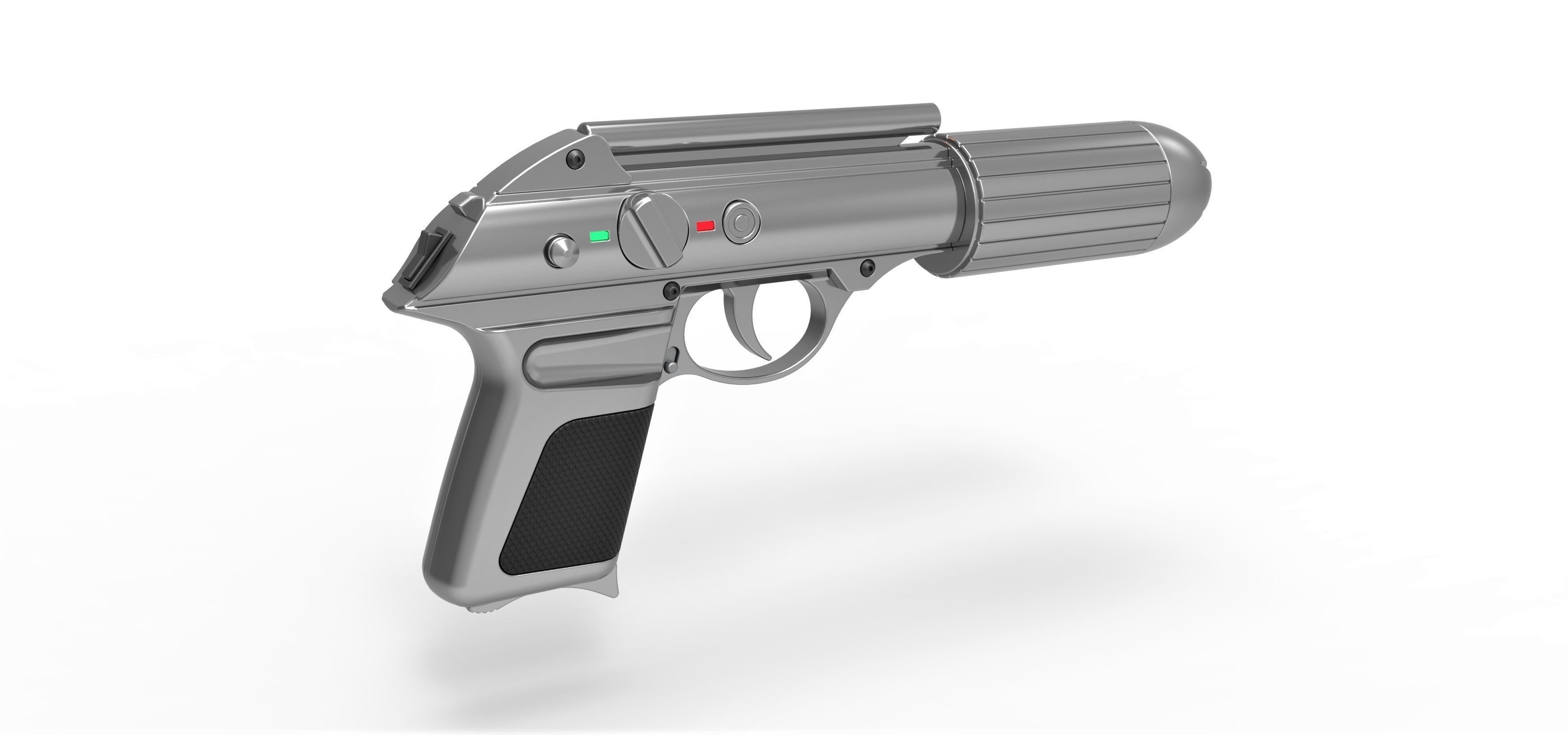 Standard issue agent sidearm J2 from the movie Men in Black 3D model