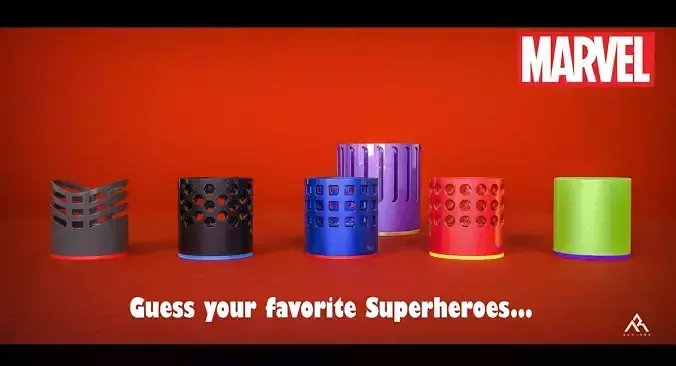 6 Shooters Stationery Holder 