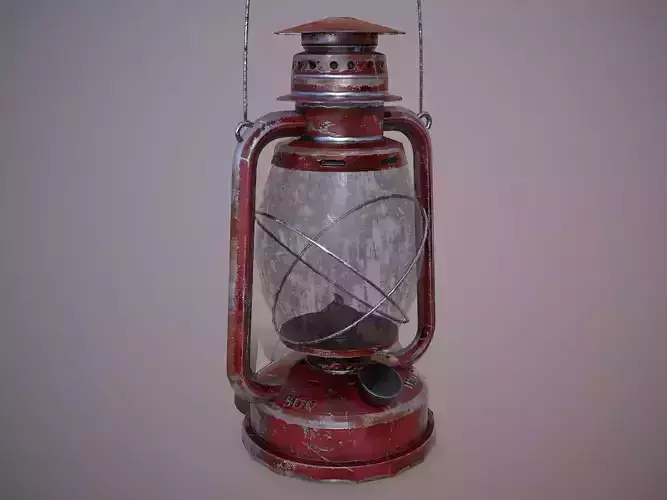Lantern Low poly PBR old