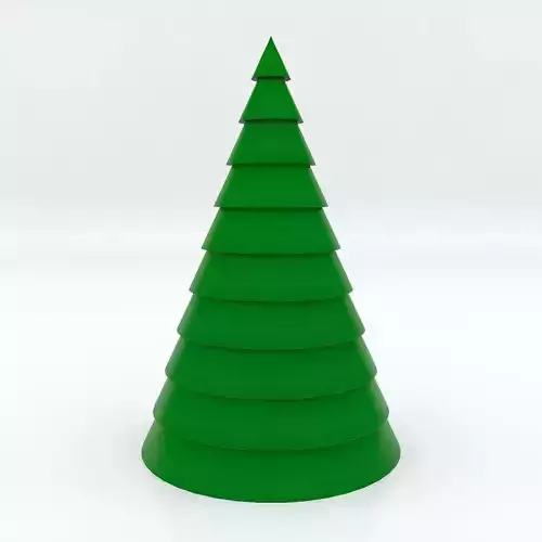 FREE Cartoon Christmas Tree Free 3D model
