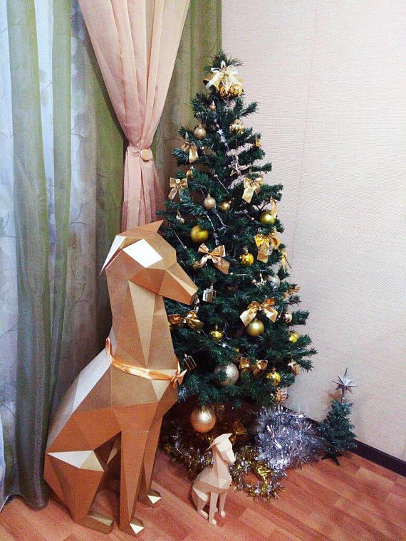 Lowpoly Doberman dog Free 3D print model_6