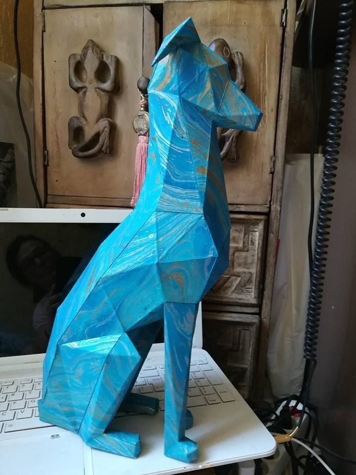 Lowpoly Doberman dog Free 3D print model_7