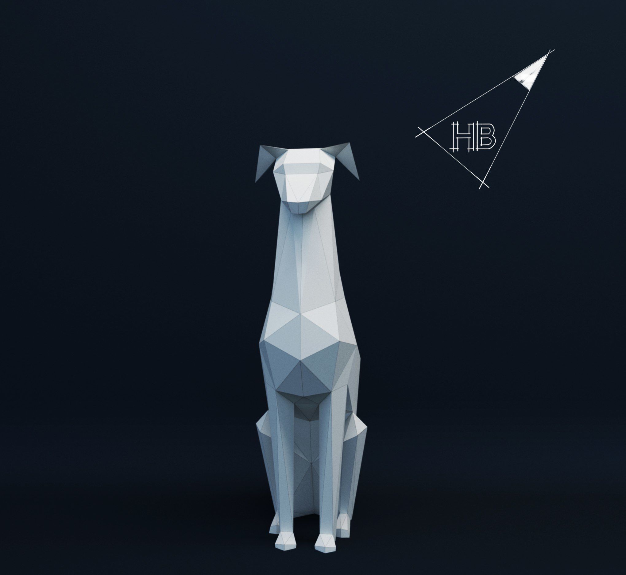 Lowpoly Doberman dog Free 3D print model_0