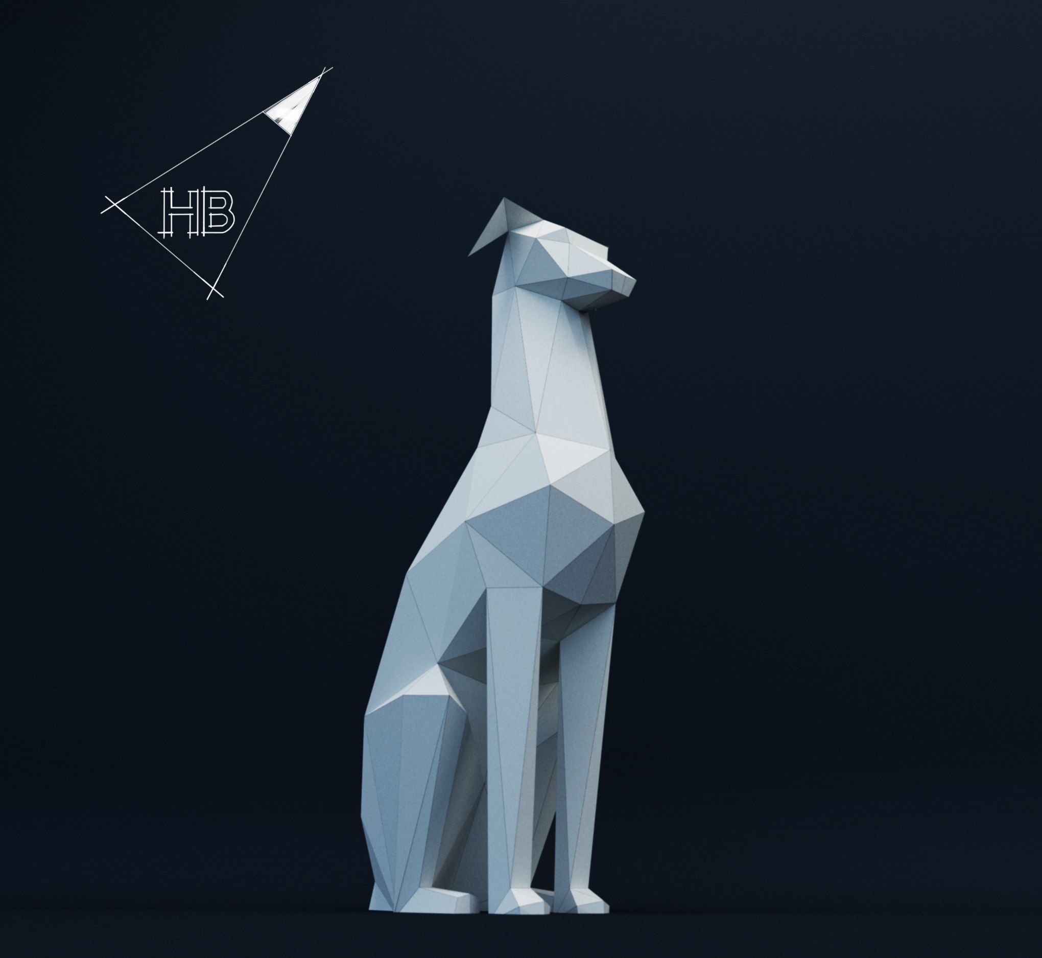 Lowpoly Doberman dog Free 3D print model_1
