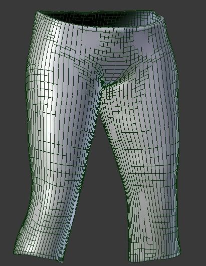 Female Generic Low Poly Low-poly 3D model_7