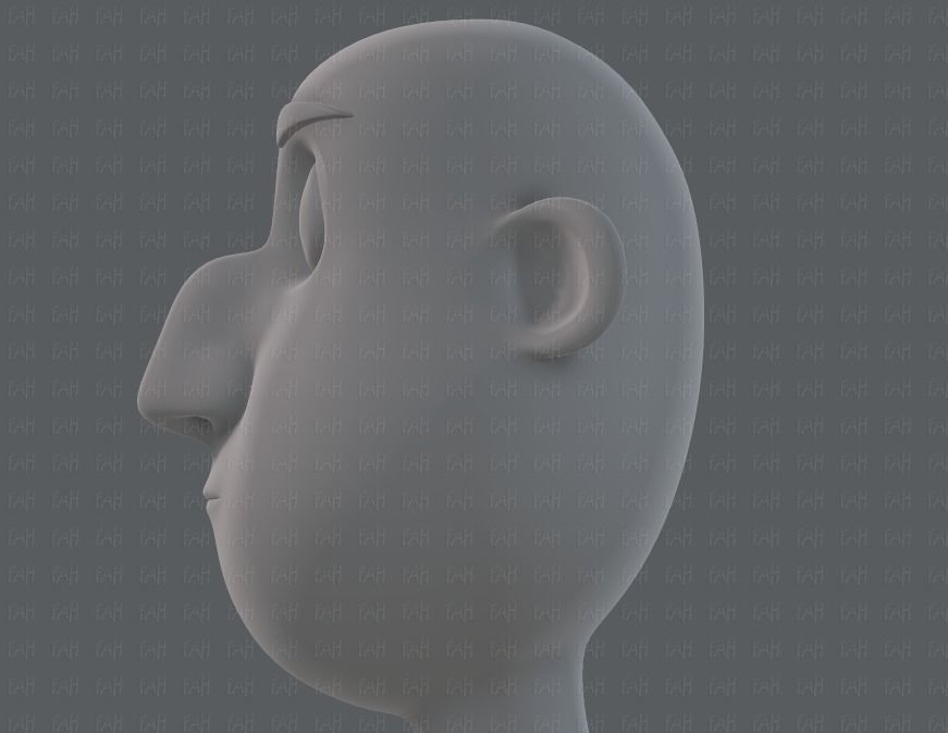 Base mesh man character V13 Low-poly 3D model_39