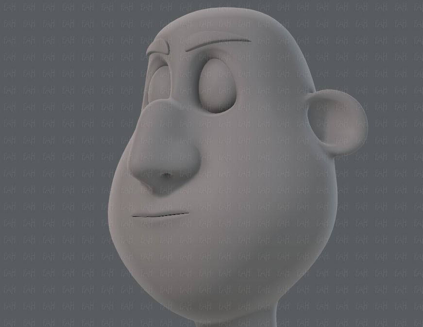 Base mesh man character V13 Low-poly 3D model_37