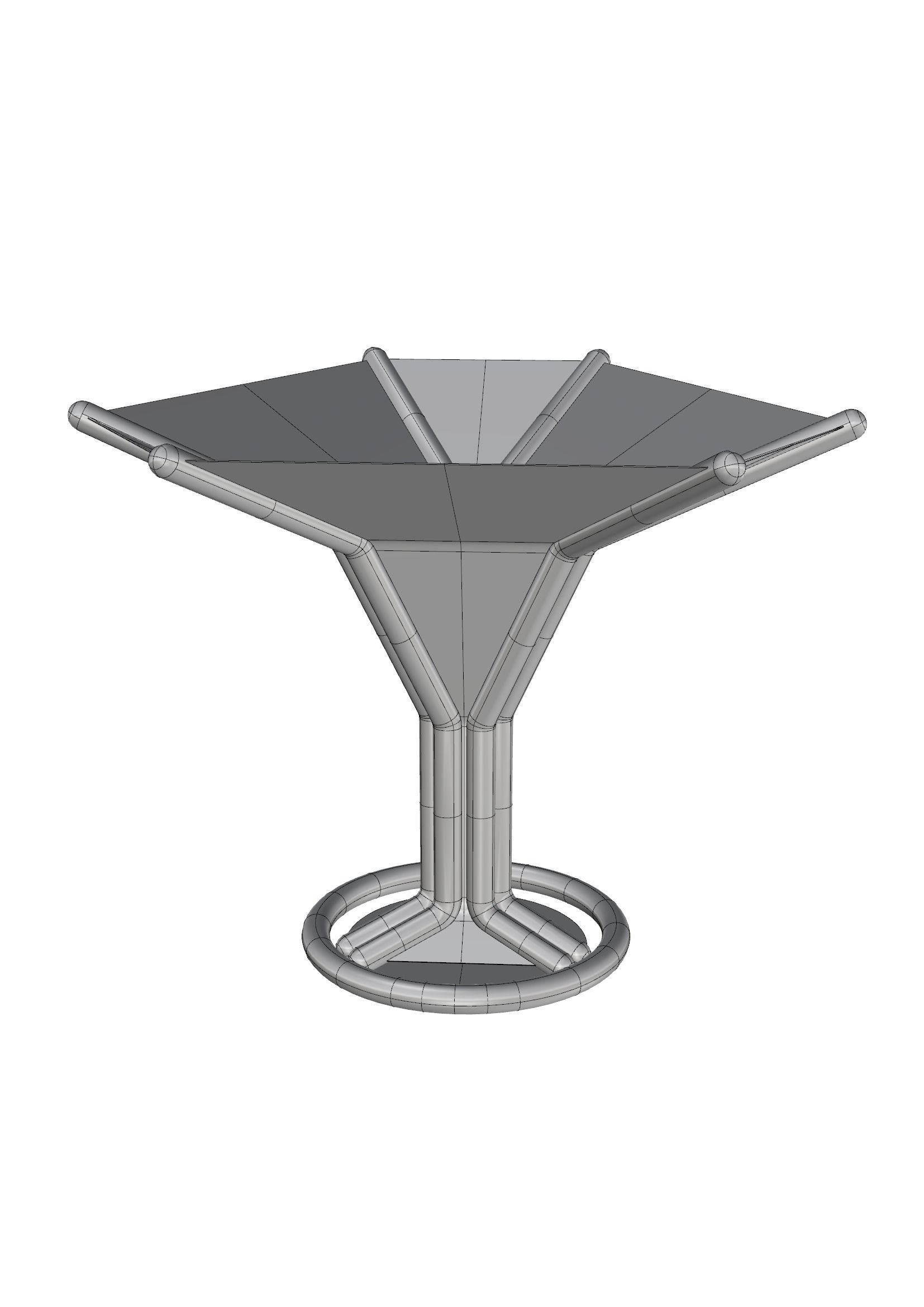 Rubber Tree Low-poly 3D model_6