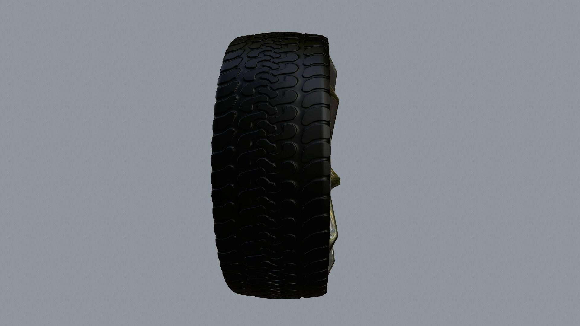 Wheel Low-poly 3D model_55