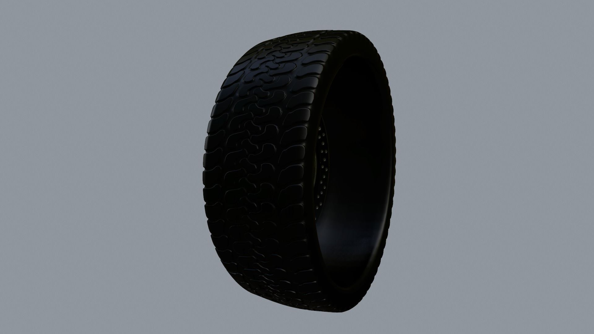 Wheel Low-poly 3D model_29