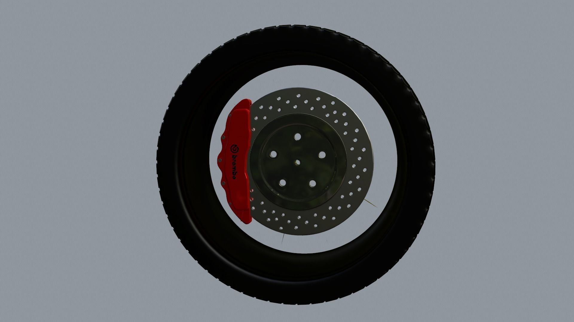 Wheel Low-poly 3D model_41