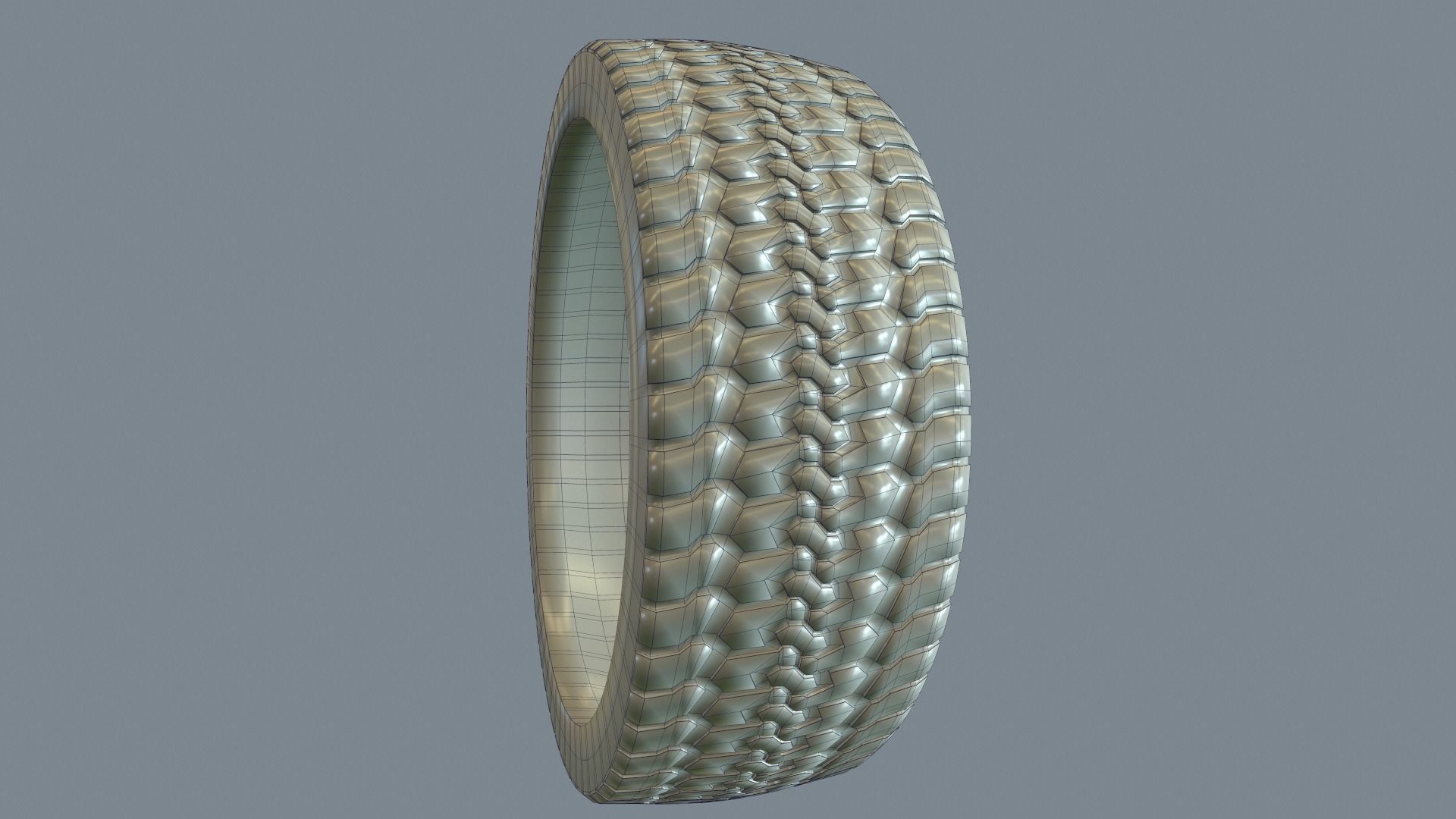 Wheel Low-poly 3D model_44