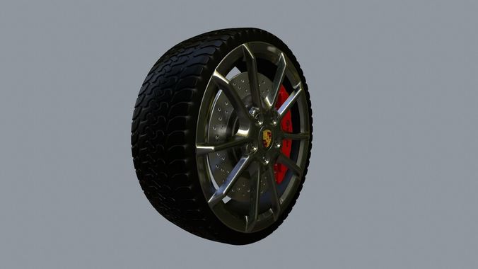 Wheel Low-poly 3D model