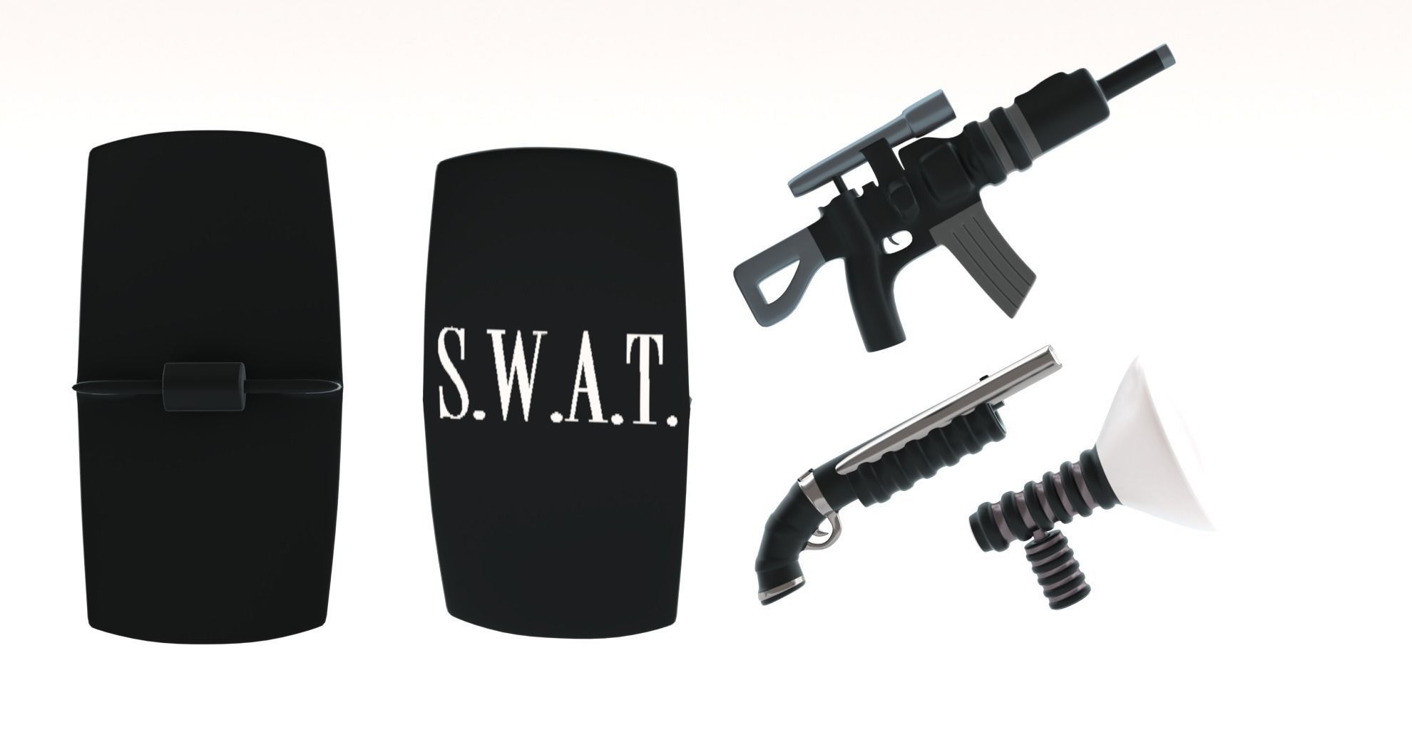 Lego Police Officer mini pack 3D model_5