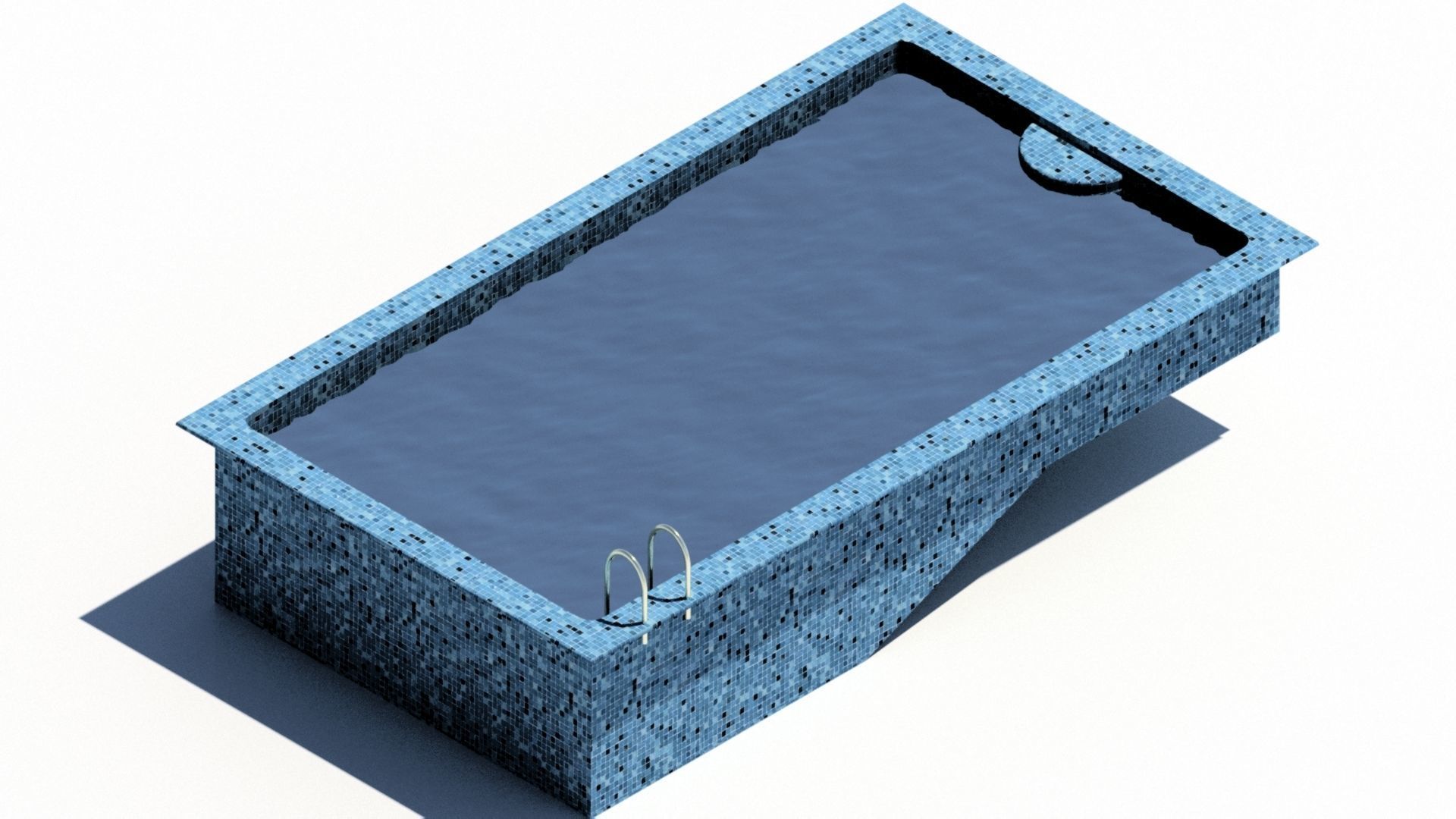 Swimming pool Free 3D model_1