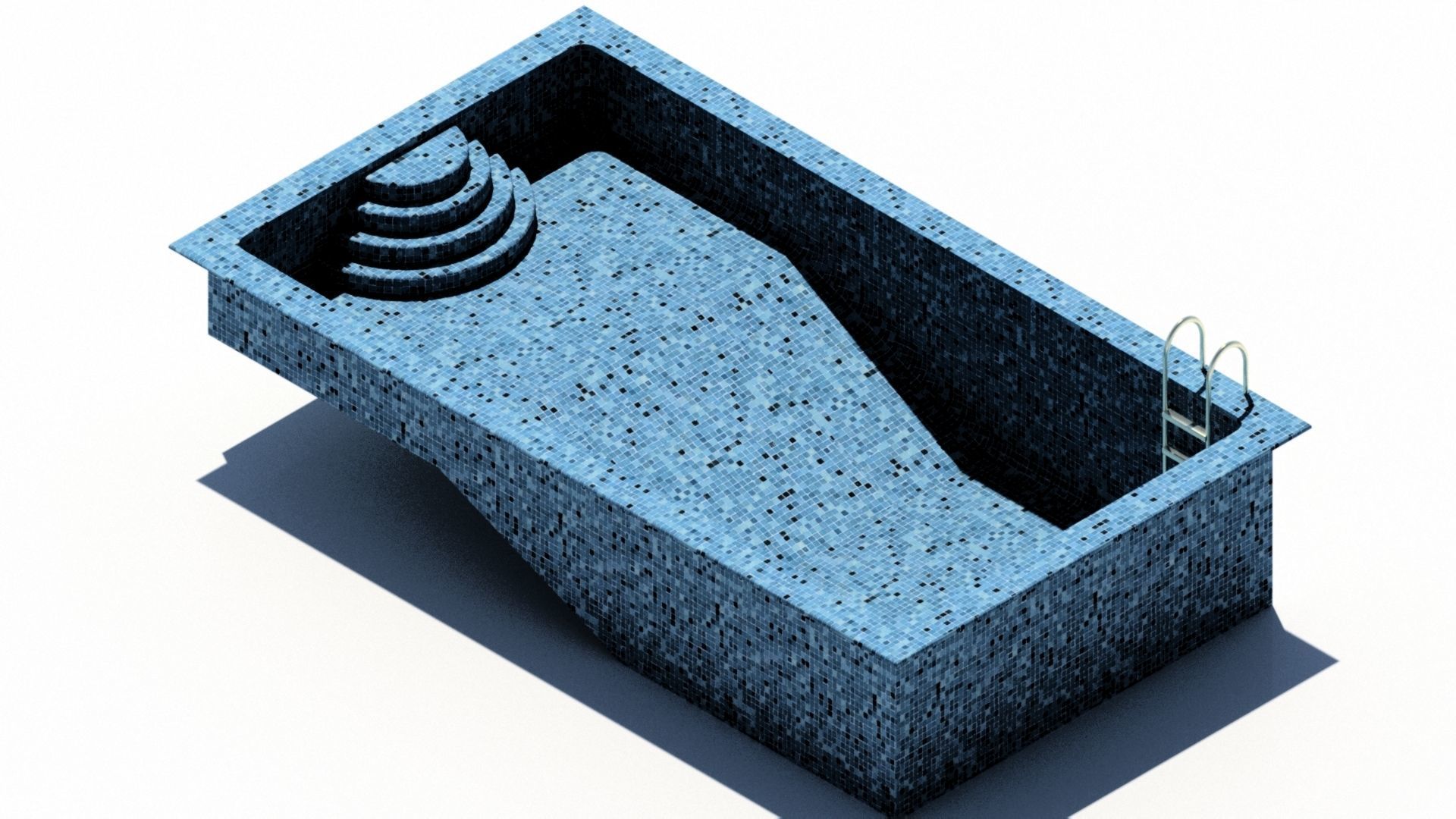 Swimming pool Free 3D model_4