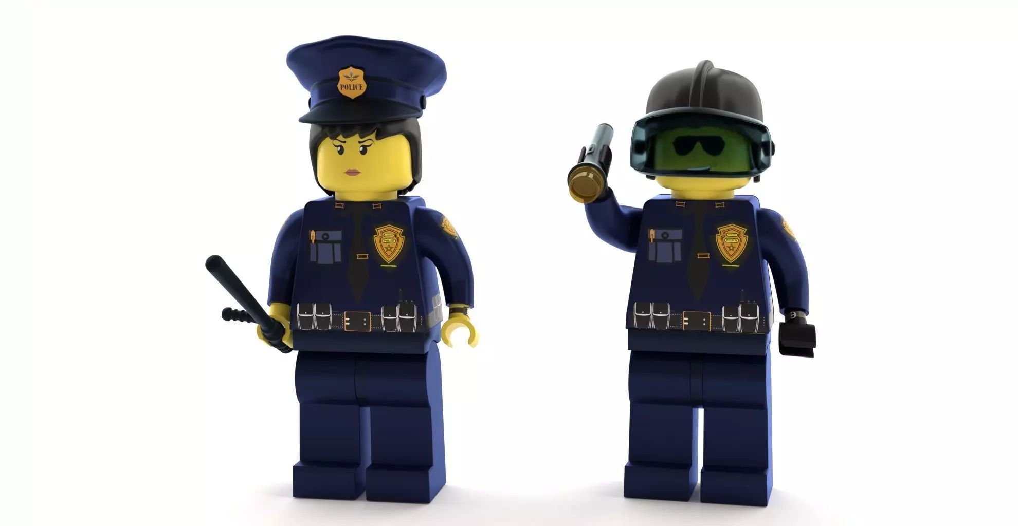 Lego Police Officer pack new 3D model_0