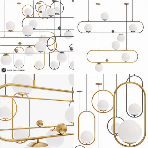 light fixtures Lampatron Hoop collection 3D model