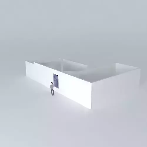 Hennepin building with man