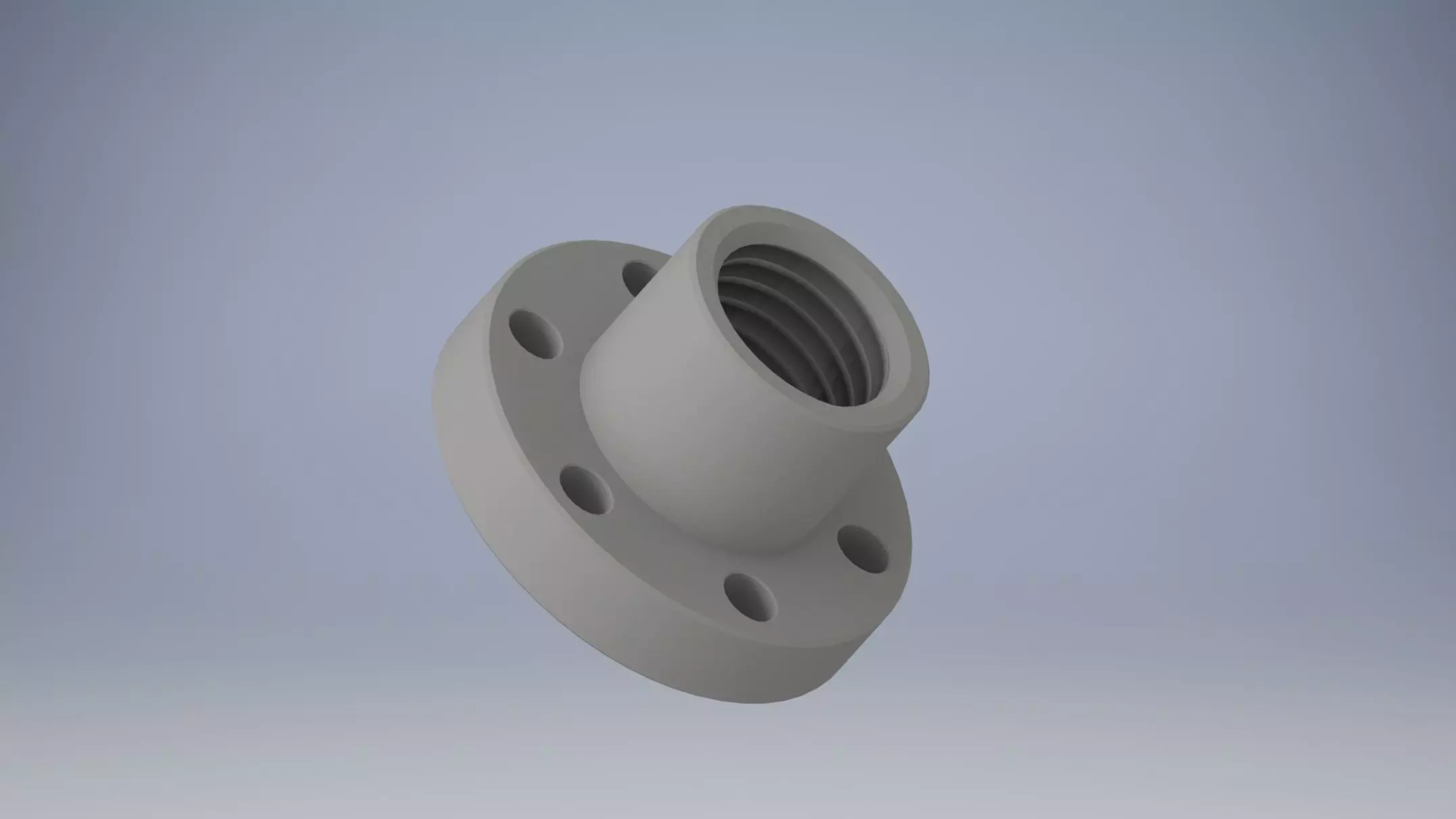 Trapezoidal nut T10 3D model_0