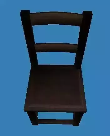 dinning room chair Low-poly 3D model