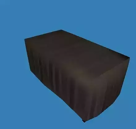 dinning room table Low-poly 3D model
