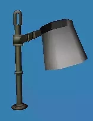library table lamp Low-poly 3D model