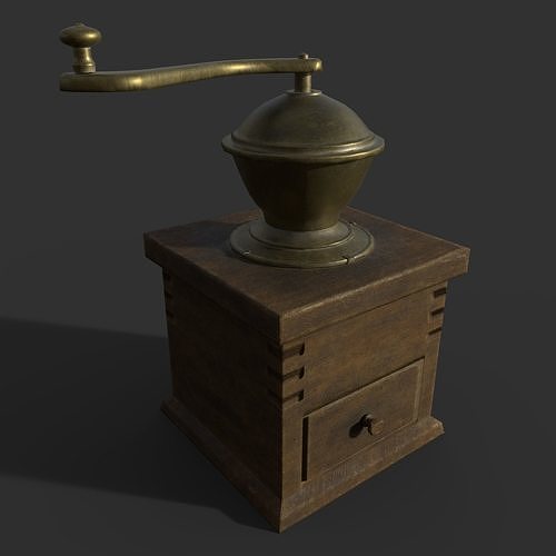 old coffee machine  Low-poly 3D model
