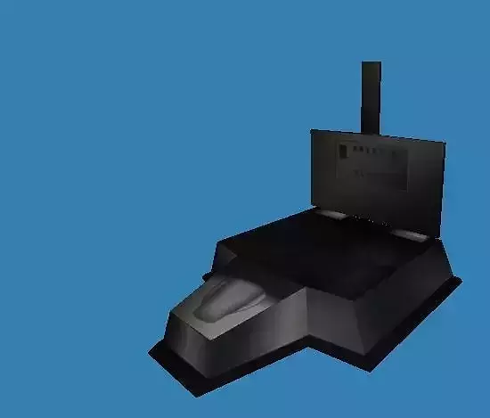 press machine Low-poly 3D model