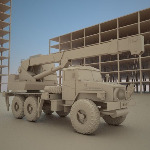 KS 2573 Auto Crane  3D model_9
