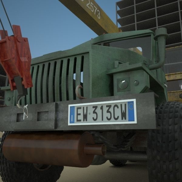 KS 2573 Auto Crane  3D model_4