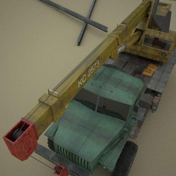 KS 2573 Auto Crane  3D model_5