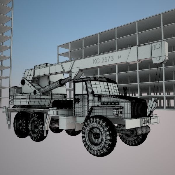 KS 2573 Auto Crane  3D model_13