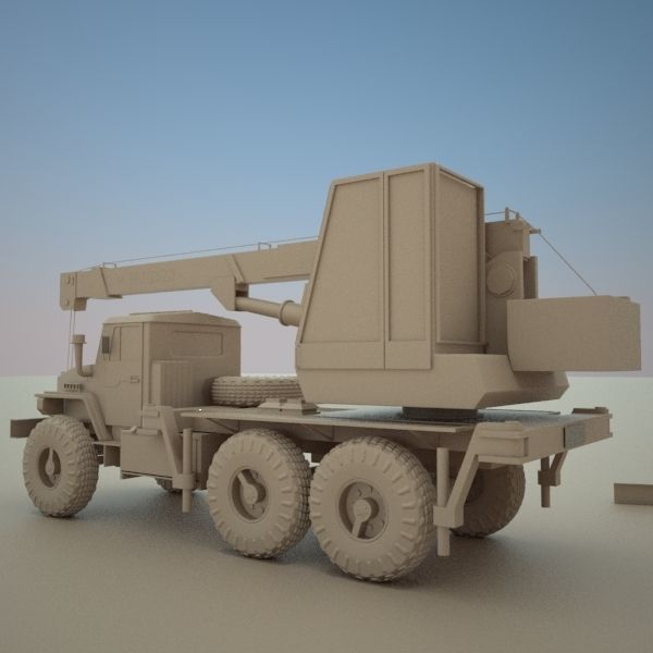 KS 2573 Auto Crane  3D model_10