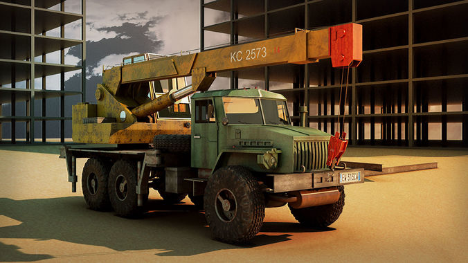 KS 2573 Auto Crane  3D model