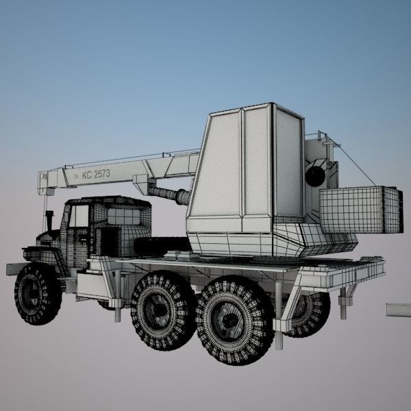 KS 2573 Auto Crane  3D model_15