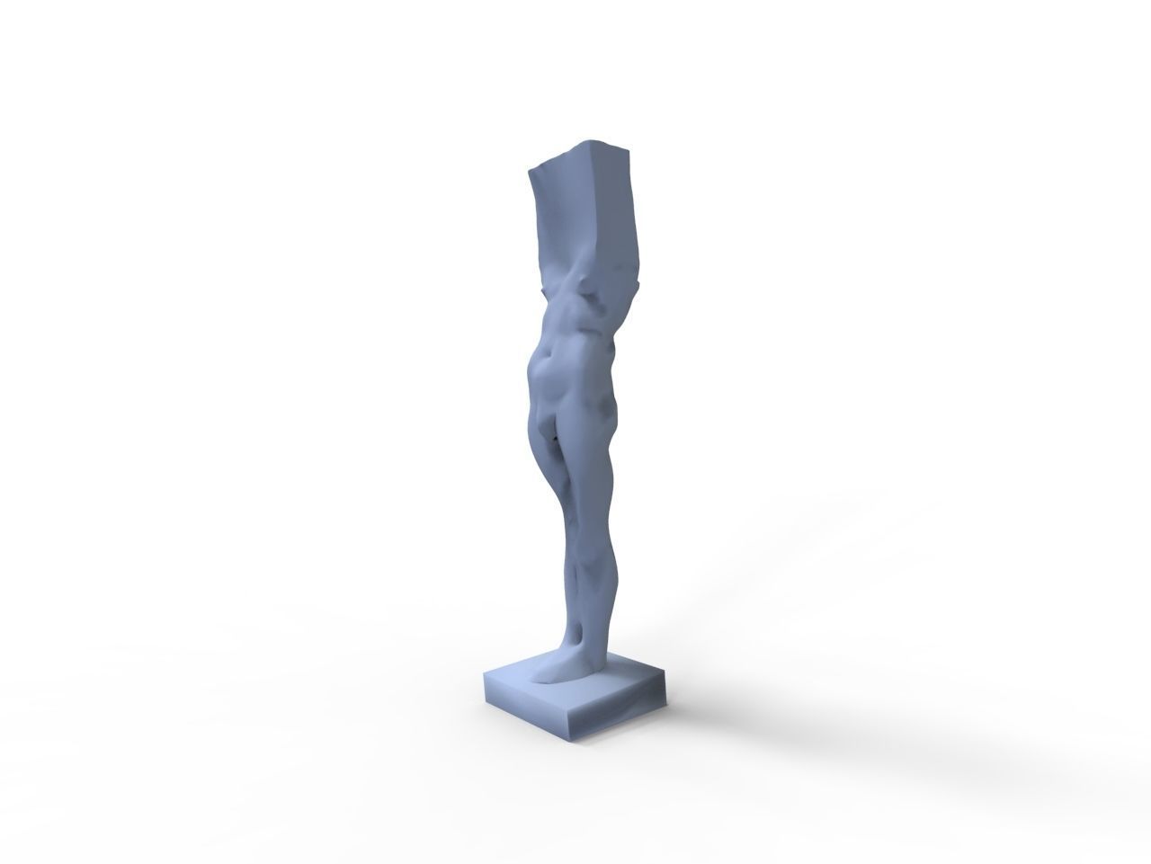 Standing Man Statue 3D model_5