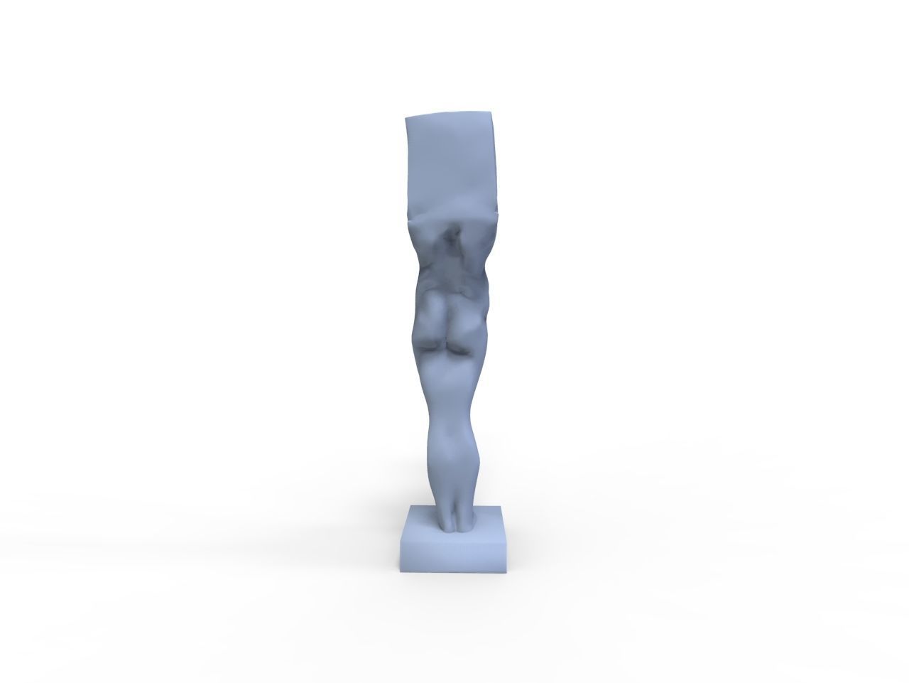 Standing Man Statue 3D model_3