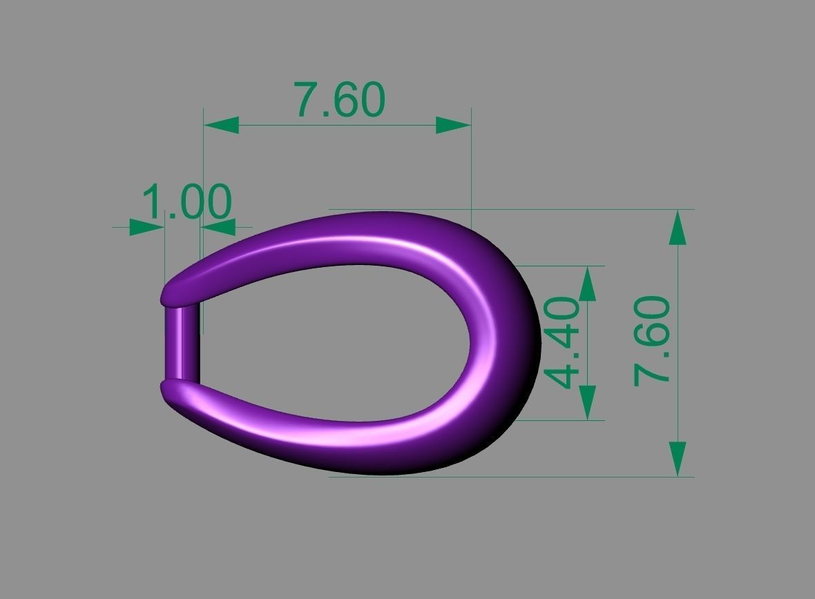 A Package of 7  Bails Gold Silver  3D print model_10