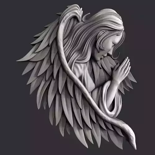 3d STL models for CNC router Angel 3D model