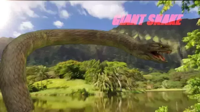 Giant Snake 3D model