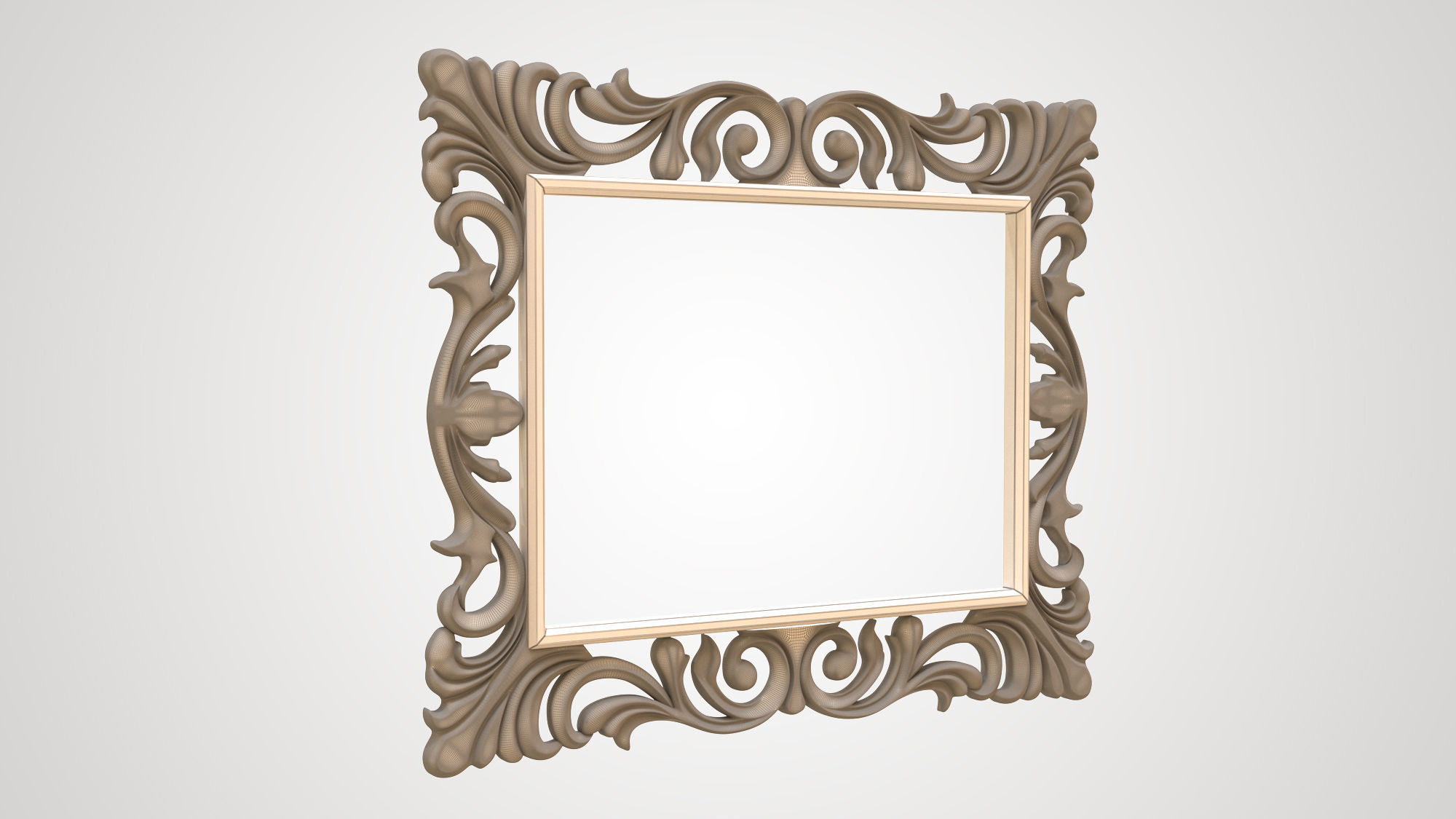 frame for mirror 3D model_3
