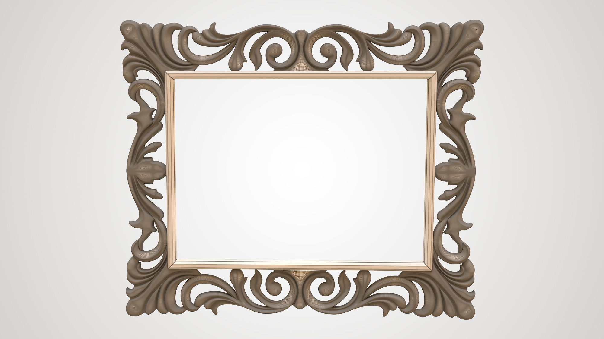 frame for mirror 3D model_2