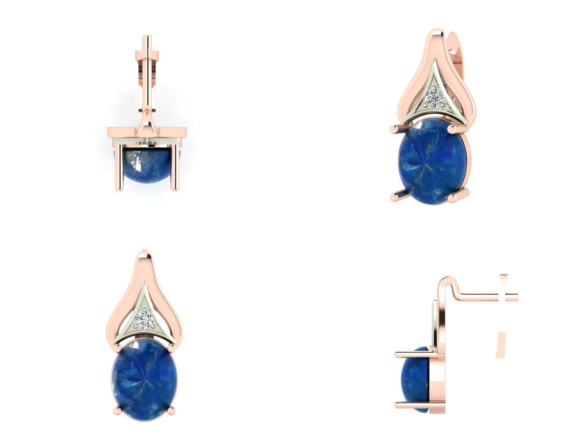 Earrings  dp 1 3D print model_5