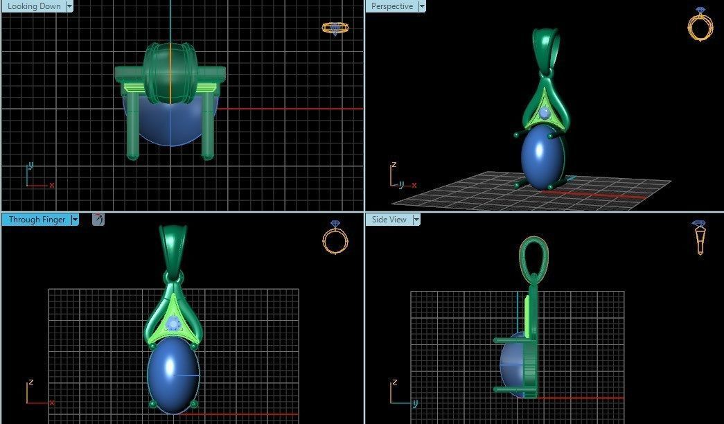 Pendant  dp 1 3D print model_6