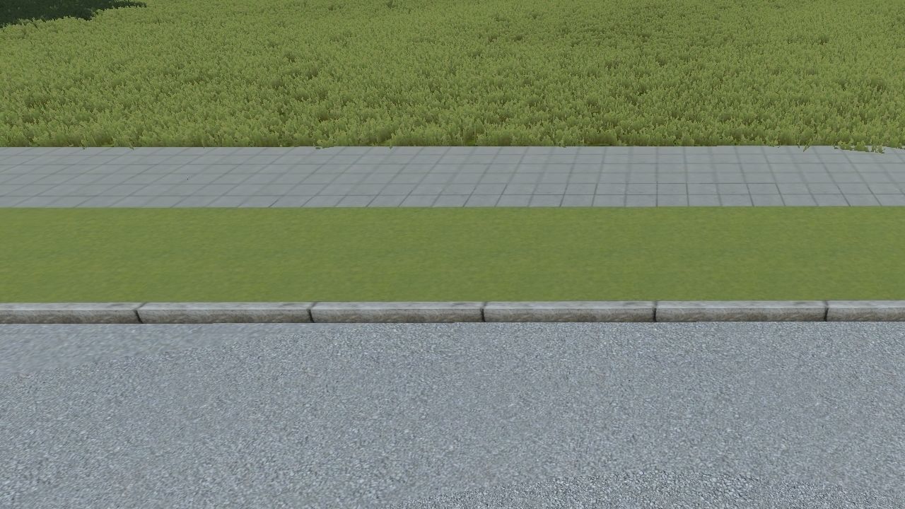 sidewalk set of tiles Low-poly 3D model_2
