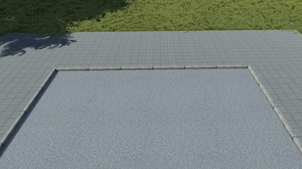 sidewalk set of tiles Low-poly 3D model_4