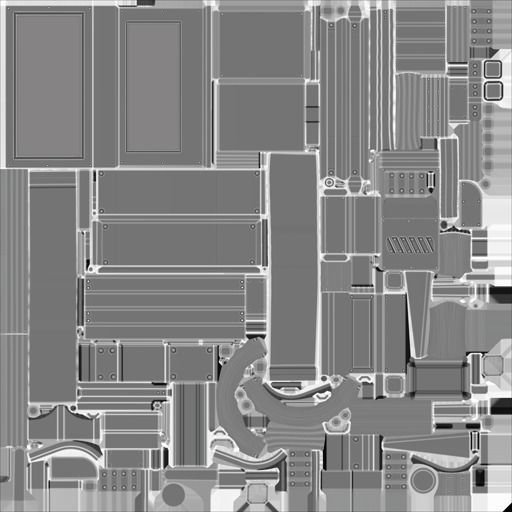 Sci-Fi Stairs - 17 - Red Version Low-poly 3D model_27